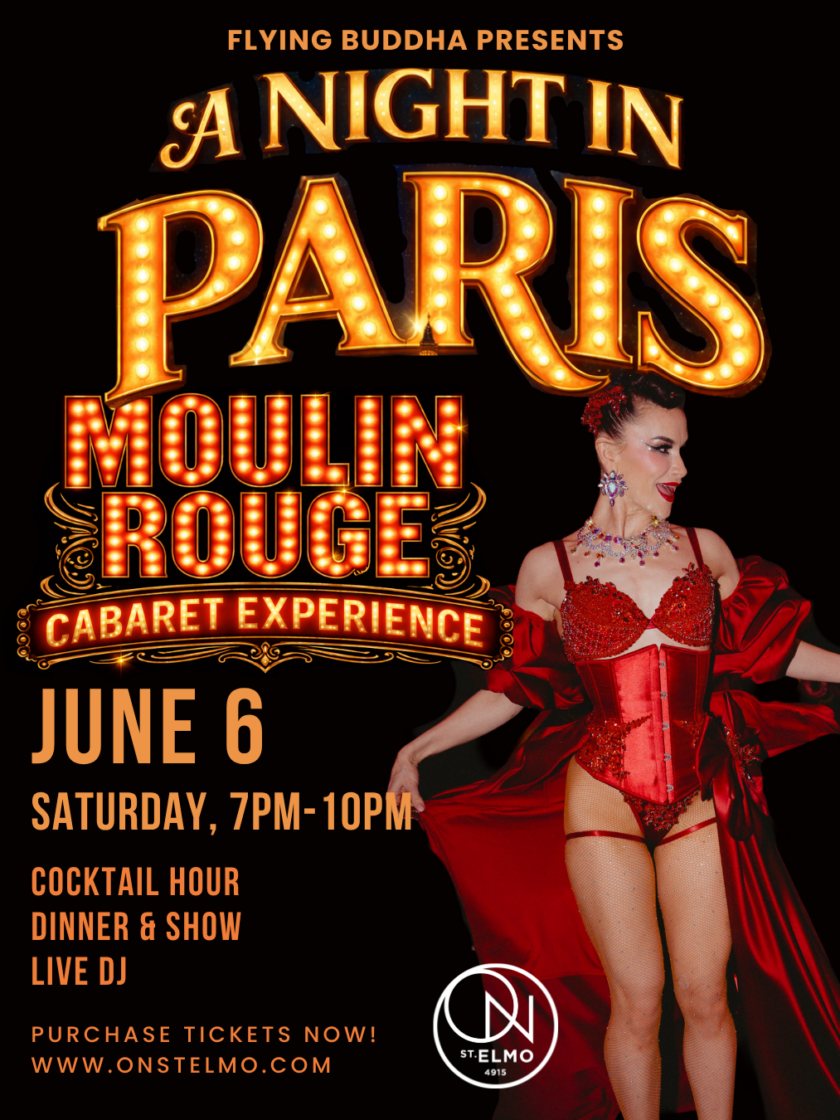 Step into Parisian glamour at A Night in Paris: Moulin Rouge, an immersive cabaret dining experience at ON St. Elmo in downtown Bethesda. Enjoy a high-energy evening of immersive live entertainment, seductive performances, and a pre-fixe dinner served alongside show.